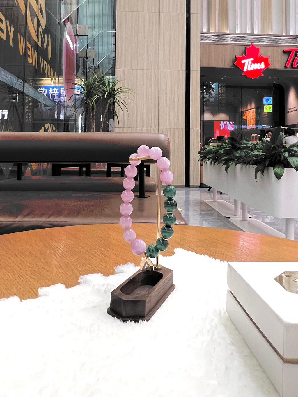 Heart Chakra · Origin — Pink Kunzite & Malachite