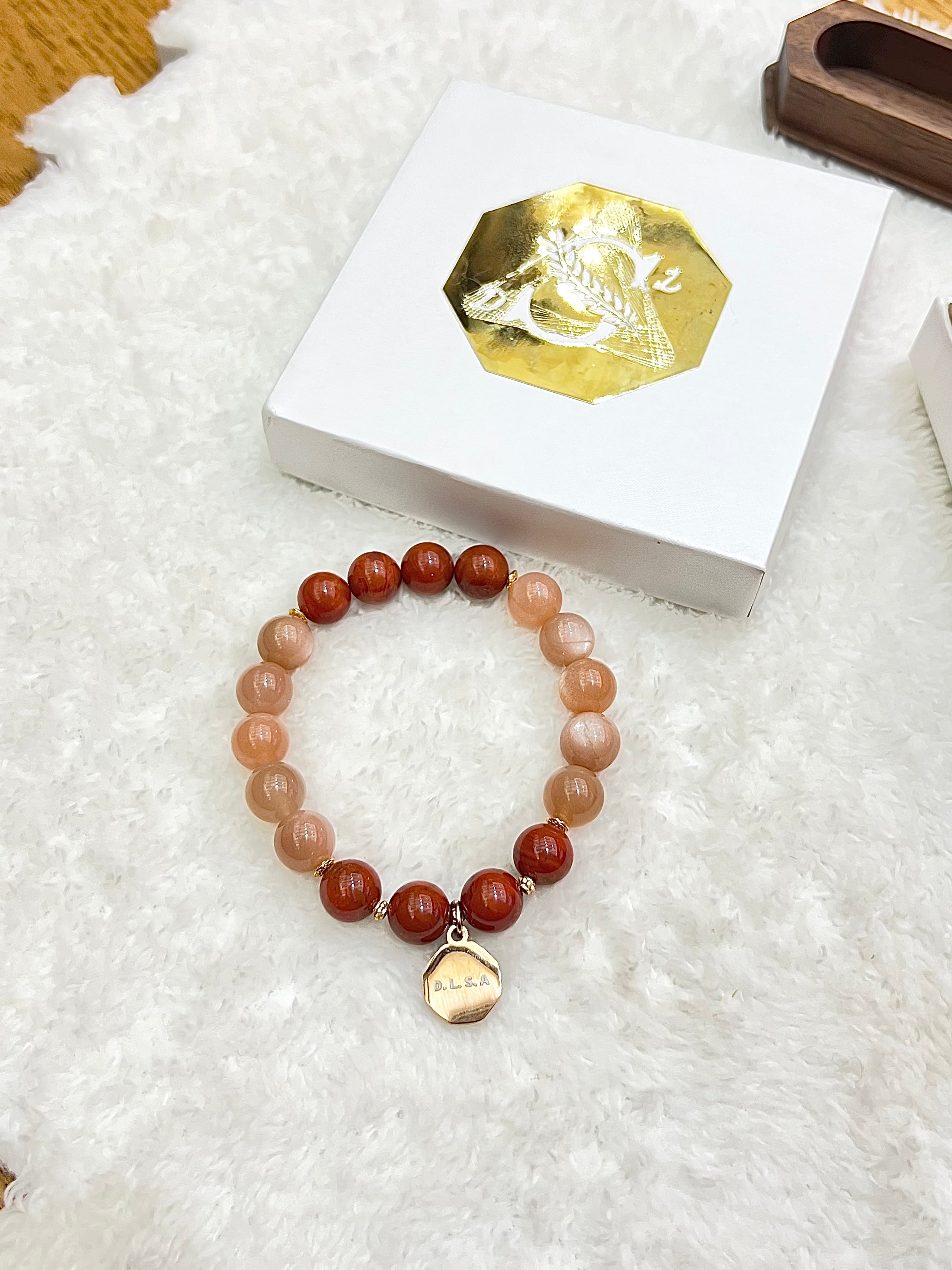 Sacral Chakra · Wisdom — Orange Moonstone & South Red Agate