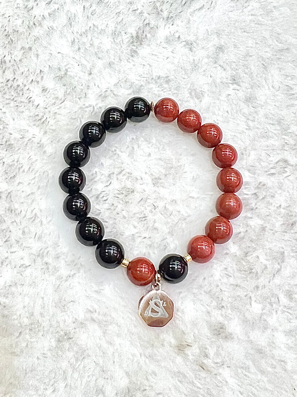 Root Chakra · Grounding — South Red Agate & Black Tourmaline