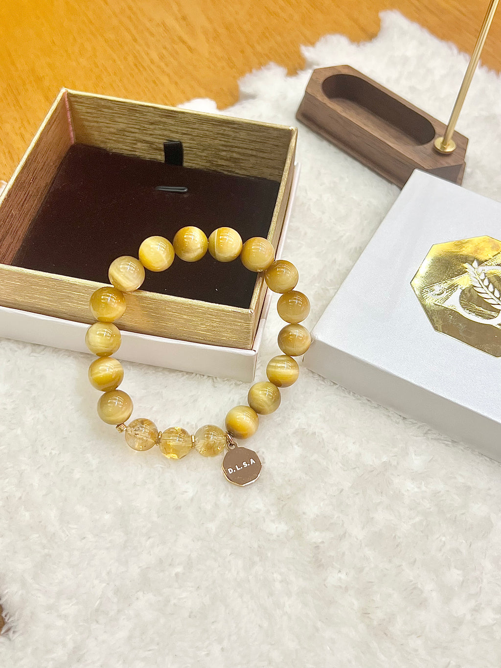 Solar Plexus Chakra · Confidence — Gold Tiger's Eye & Citrine