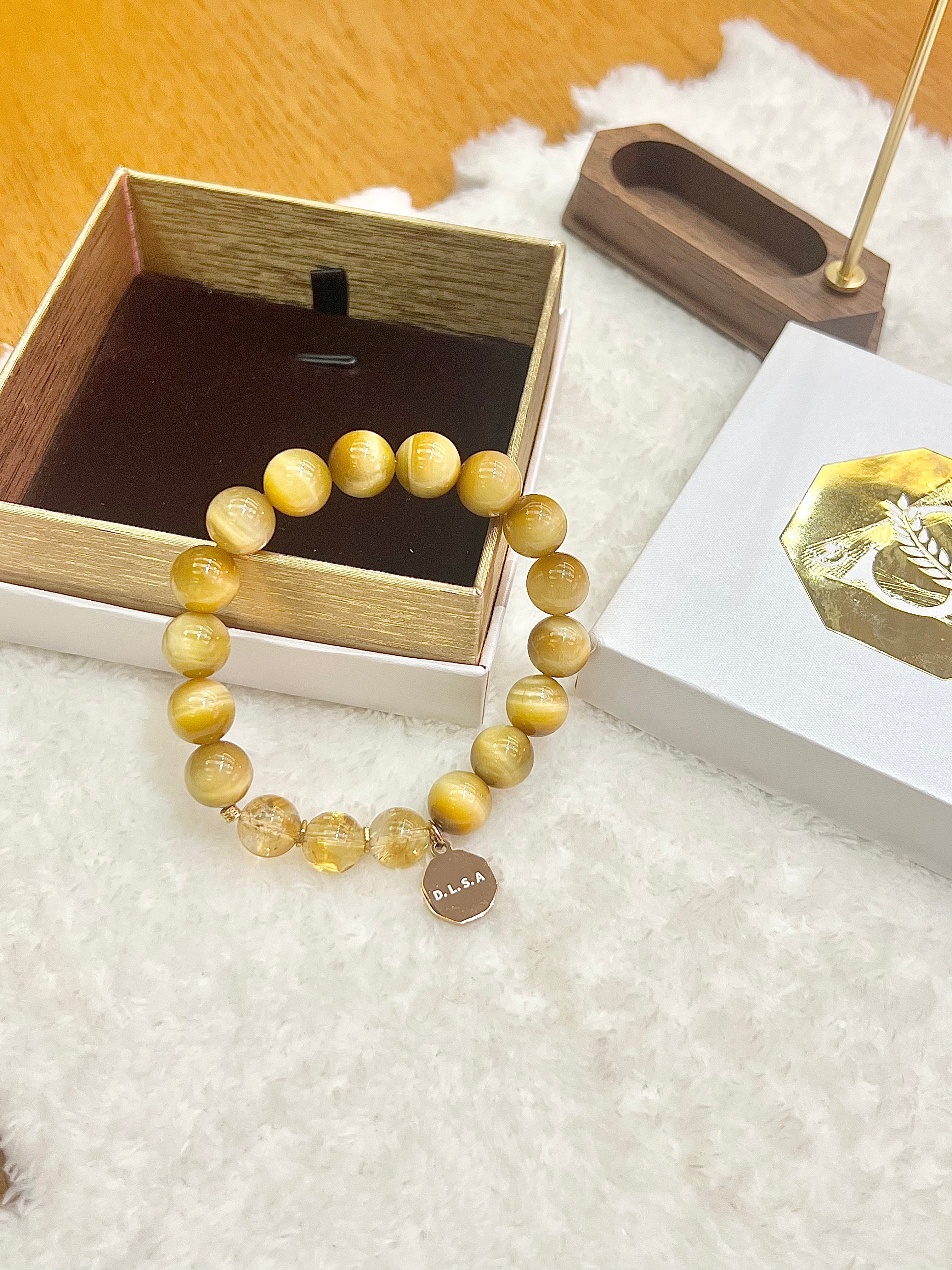 Solar Plexus Chakra · Confidence — Gold Tiger's Eye & Citrine