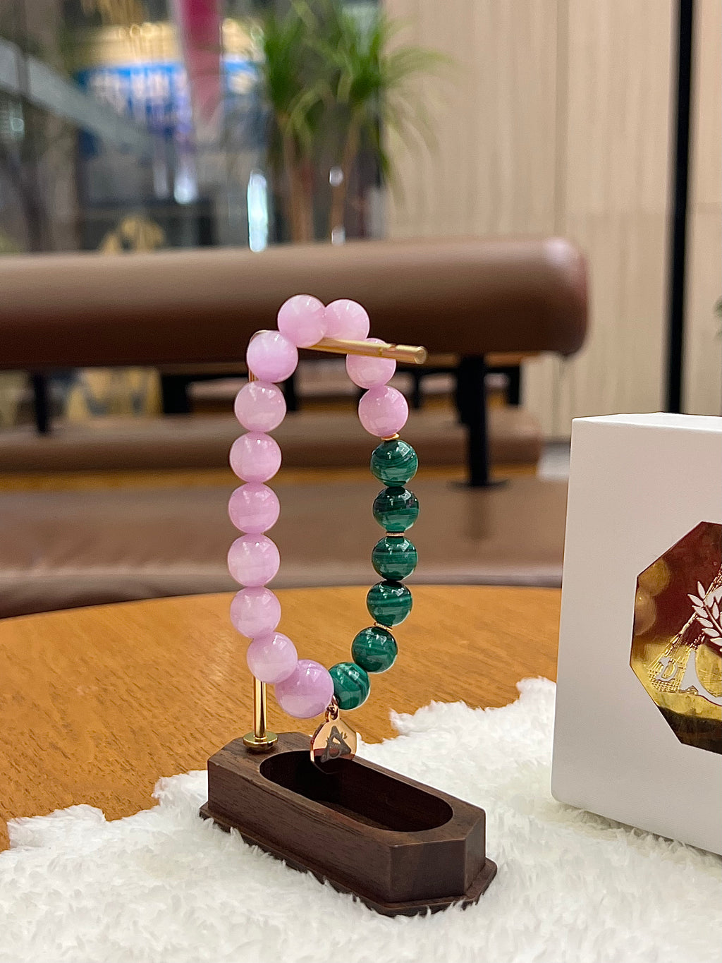 Heart Chakra · Origin — Pink Kunzite & Malachite